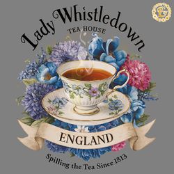 tea house england lady whistledown floral png
