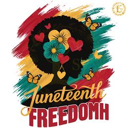 afro woman juneteenth freedom history png