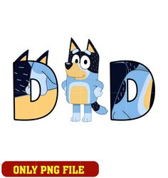 bluey bandit dad cartoon png