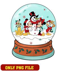 christmas ball mouse and friends png