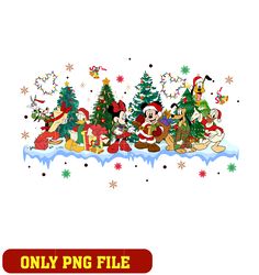 christmas mickey and friends png