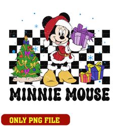 christmas minnie mouse png