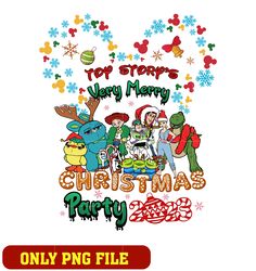 christmas toy story characters poster png