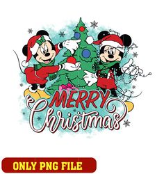 christmas tree mine mickey mouse minnie png