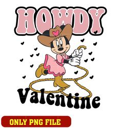 cowgirl minnie howdy valentine png