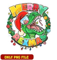 dinosaur merry christmas png