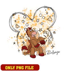 disney bullseye horse mickey castle png