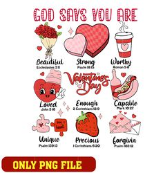 god says you are valentines png