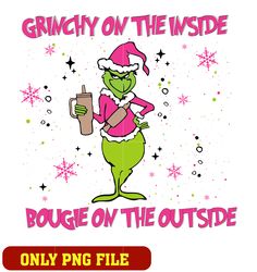 Grinch on the Inside Bougie on the Outside logo Png