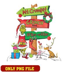 grinch road whoville mt crumpit logo png