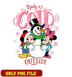 mickey baby its cold outside chrismas png