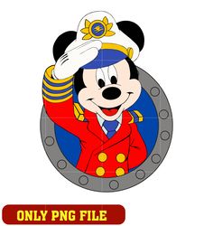 Mickey captain disney cruise png
