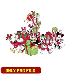 Mickey Minnie Donald Disney Christmas png