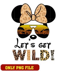 minnie mouse let's get wild png