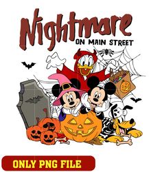 Nightmare On Main Street Mickey Minnie png