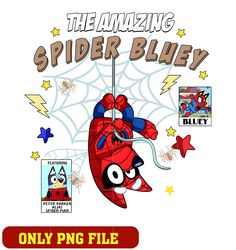 The Amazing Spider Bluey png