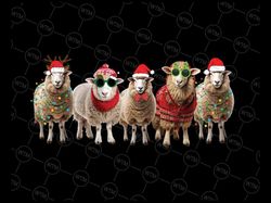 sheep christmas light png, christmas sheeps farm animal xmas png, sheep lover christmas png, christmas png, digital down