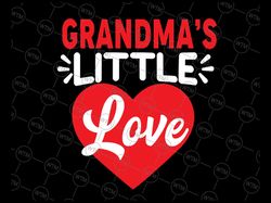 grandma's little love svg png, valentine funny valentine's day svg, grammy, mimi, heart svg, love, svg for cricut, silho