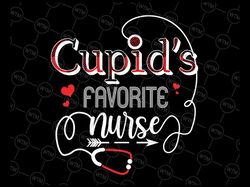 cupid's favorite nurse png, valentine day nursing medical png, valentine's day png, valentine png, nurse png, sublimatio