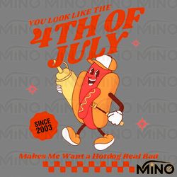 you look like the 4th of july hotdog since 2003 png