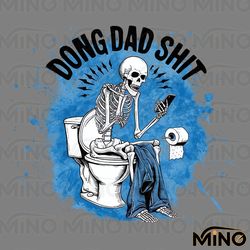 doing dad shit funny skeleton toilet png