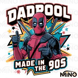 marvel daddy dadpool made in the 90s png