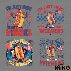 im just here for the wieners svg png bundle