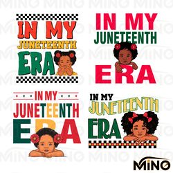 in my juneteenth era svg png bundle digital download files