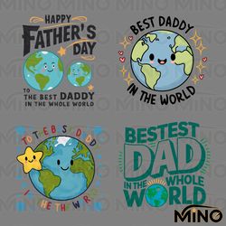 best daddy in the world svg png bundle digital download files