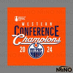 2024 western conference champions oilers hockey svg