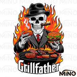 funny skeleton grill father dad joke grillfather fathers day png