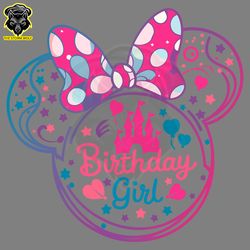 birthday girl disney minnie mouse ears svg
