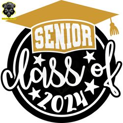 senior class of 2024 proud graduate png digital download files