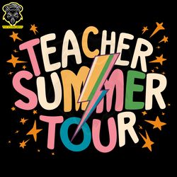 summer tour lighting for teachers on the last day of school svg