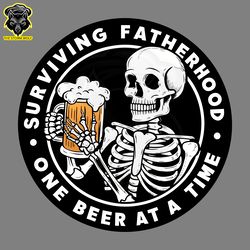 funny fatherhood surviving one beer at a time svg digital download files