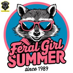 feral girl summer funny meme svg digital download files