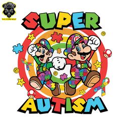 super autism cartoon super mario png digital download files