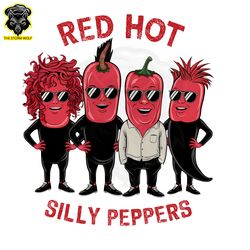 red hot silly peppers rock band png digital download files