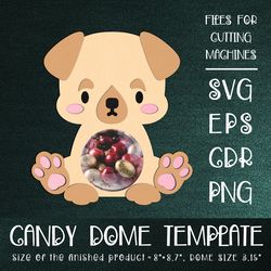 labrador puppy | candy dome template | sucker holder | paper craft design