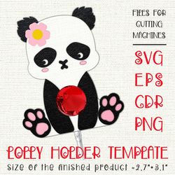 panda bear | lollipop holder | paper craft template