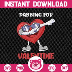 dabbing for valentine heart svg, dabbing heart png, dabbing for valentine svg, valentine svg, svg, png, heart png,