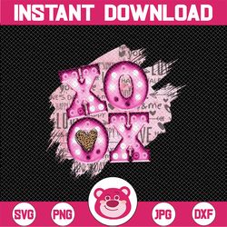 xoxo leopard valentine sublimation png design, love sublimation png design, valentine sublimation tshirt design, sublima