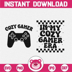 In My Cozy Gamer Era Svg, Cozy Gamer Girl Svg, Video Game Lover Svg, Christmas Png, Digital Download