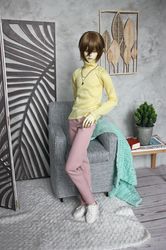 bjd clothes, turtleneck yellow for sd 17, 65 cm doll clothes