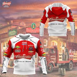 3d all over printed budweiser nth &8211 ht shirts ver 1 (white)