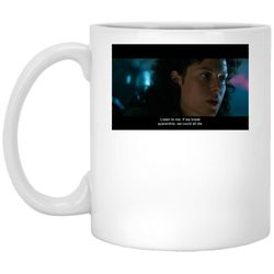 alien quarantine classic white mug