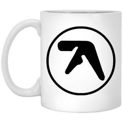 aphex twin logo black classic white mug