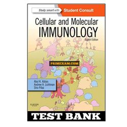 Cellular and Molecular Immunology 8th Edition Abbas Test Bank