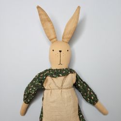 handmade primitive bunny doll