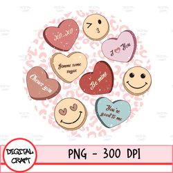 valentines candy hearts png, retro valentine png, valentine sublimation designs digital download, sublimation designs